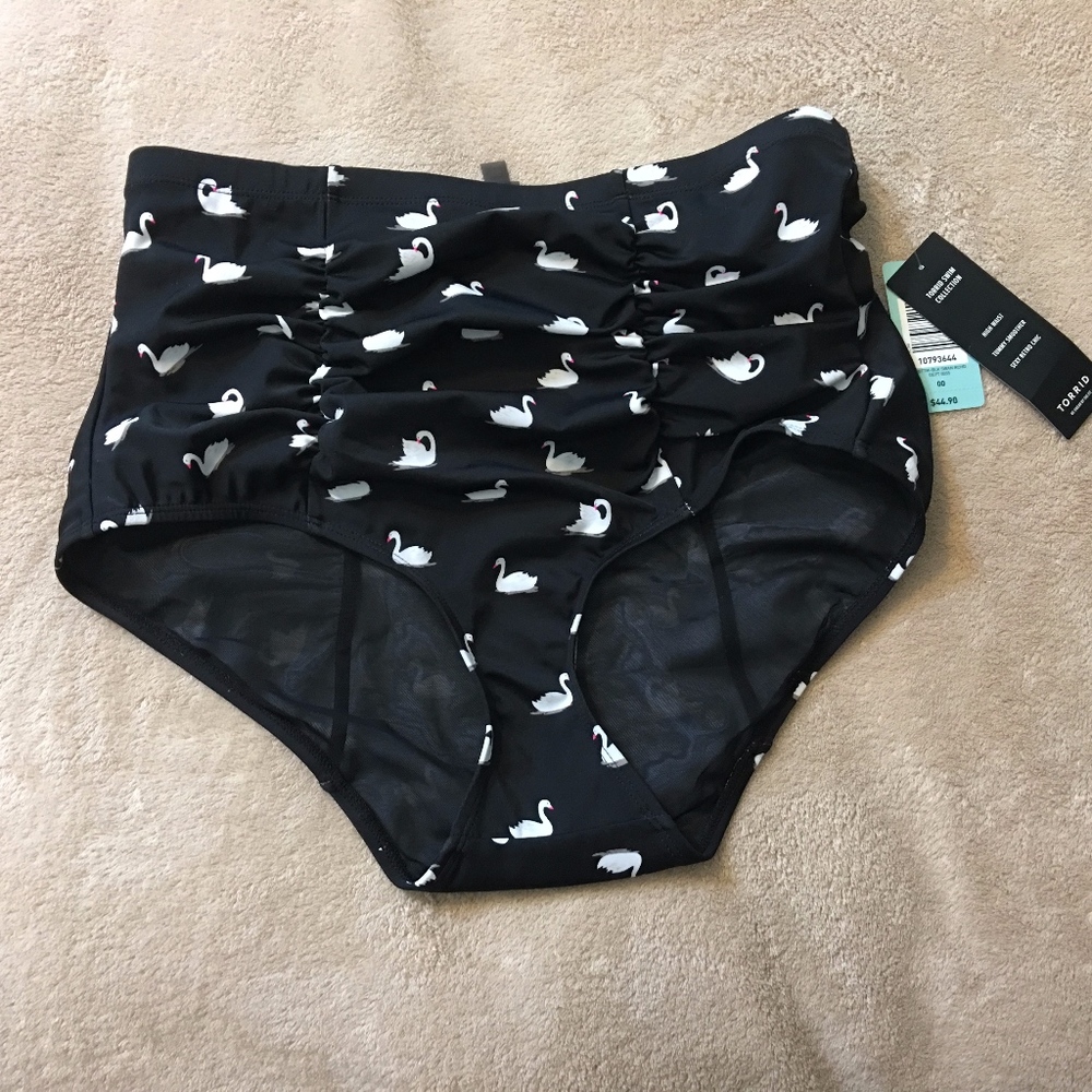 Torrid Swan Swimsuit Bottoms 00